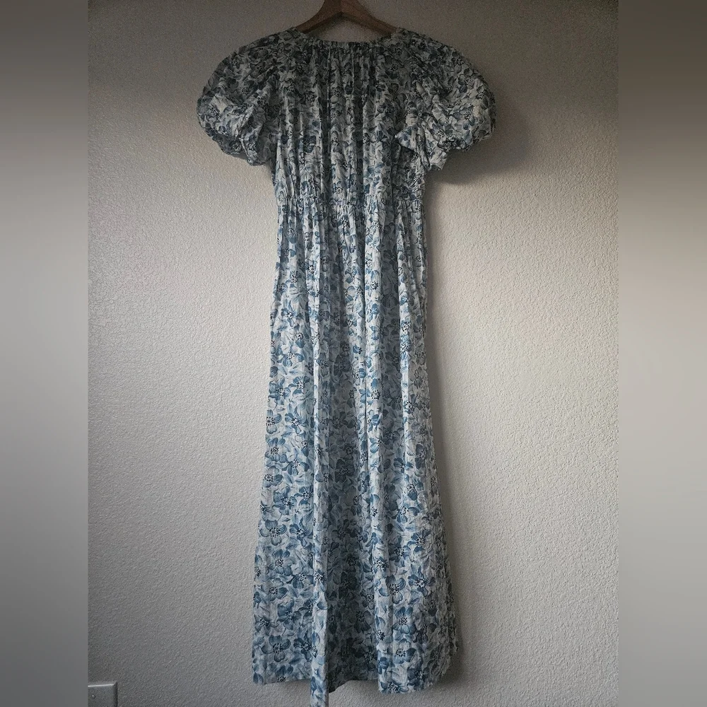 The GREAT. the Gallery dress, light sky pressed floral, size 1 ( small ) - Picture 8 of 10